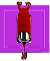 КРАСНЫЙ ВИБРОСТИМУЛЯТОР DEVOL MINI VIBRATOR - 8,5 СМ. от Love Monster